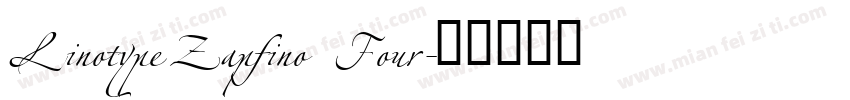 LinotypeZapfino Four字体转换